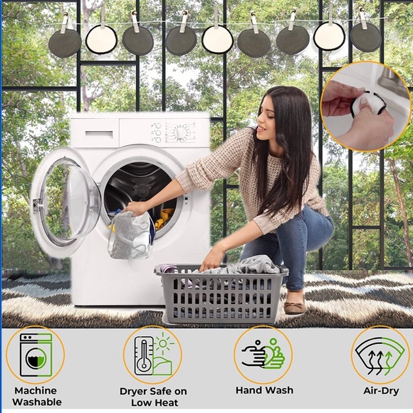 🆕20 reusable Makeup Remover Pads For Face w mesh laundry pouch 10 white &… - Picture 2 of 8